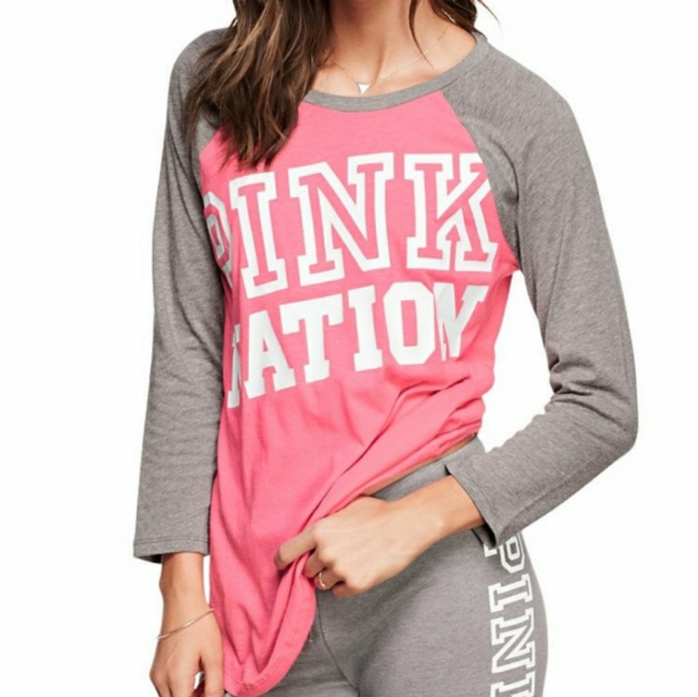*SOLD* ♡PINK NATION♡ Baseball Tee